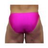 Akieistro® Men’s Professional Bodybuilding Posing Suit - Solid Hot Pink - Back View
