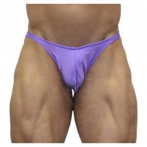 Akieistro® Men’s Professional Bodybuilding Posing Suit - Solid Lilac - Front View