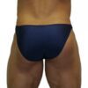 Akieistro® Men’s Professional Bodybuilding Posing Suit - Solid Navy Blue - Back View