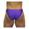 Akieistro® Men’s Professional Bodybuilding Posing Suit - Solid Purple - Back View