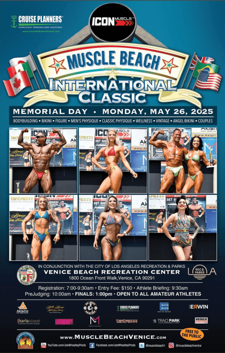 AKISTRO SPONSOR OF 2025 MUSCLE BEACH VENICE MEMORIAL DAY BODYBUILDING CONTEST